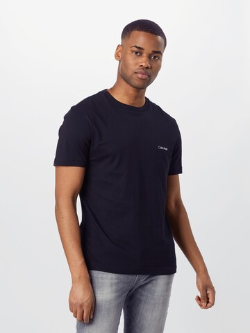 T-Shirt Calvin Klein en noir : devant