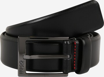 HUGO Belt 'Garney' in Black: front