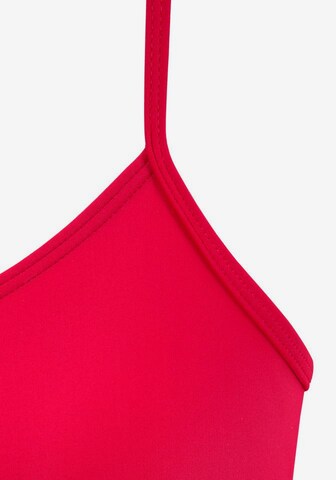 LASCANA Bustier Badeanzug in Rot