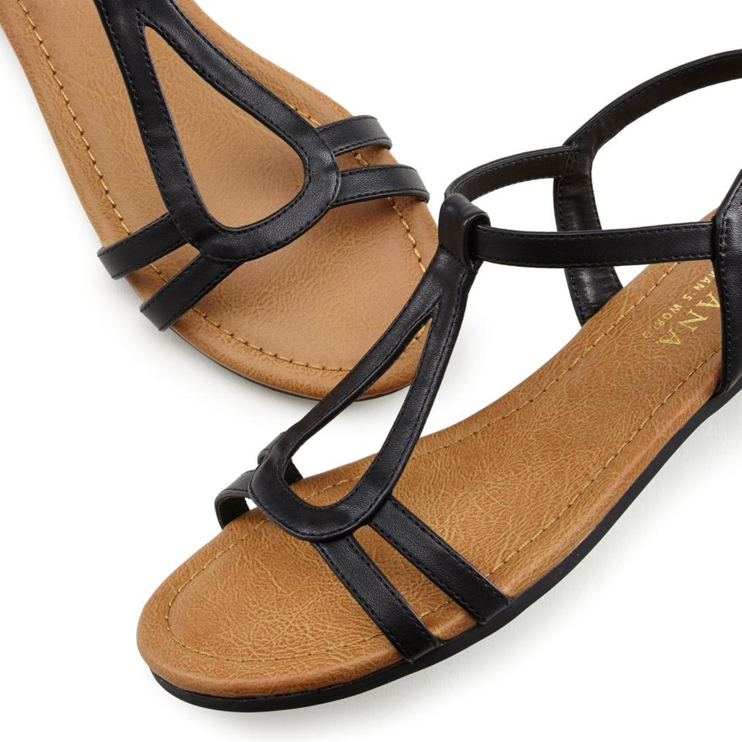 Sandales à lanières LASCANA en noir