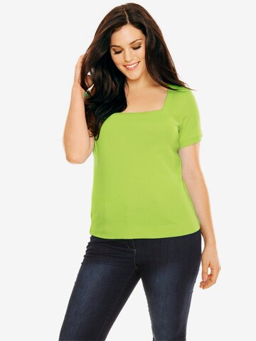 heine Тениска 'Carré' в зелено: отпред