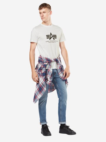 T-Shirt ALPHA INDUSTRIES en blanc