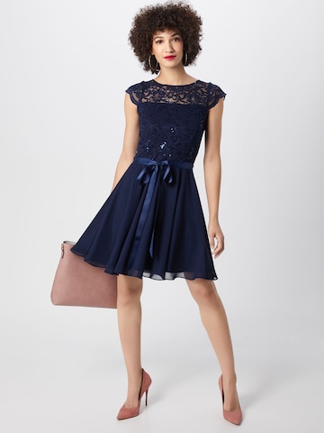 Robe de cocktail SWING en bleu