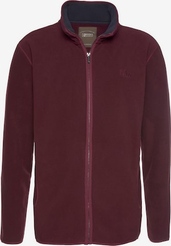 Man's World Fleece Jacket in Red: front