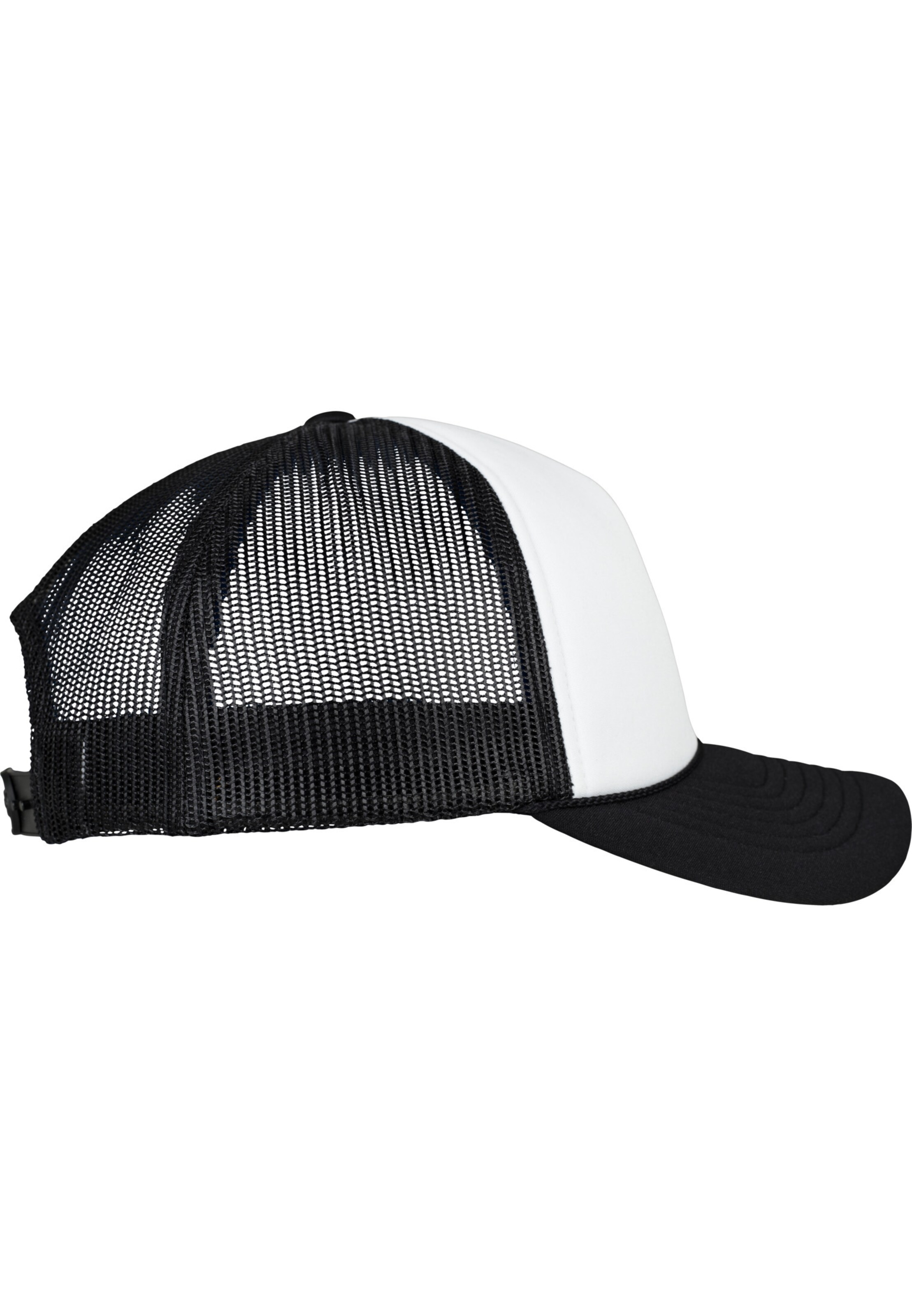 Flexfit Cap 'Foam Trucker Curved Visor' in Schwarz