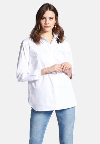 Peter Hahn Blouse in Wit: voorkant