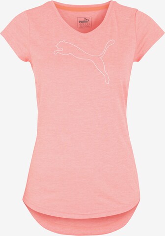 PUMA T-Shirt 'Heather Cat' in Pink: predná strana