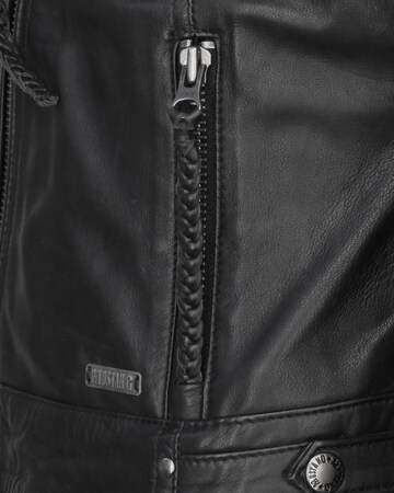 MUSTANG Lederjacke in Schwarz