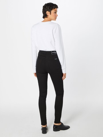 Calvin Klein Jeans Skinny Džíny – černá: zadní strana
