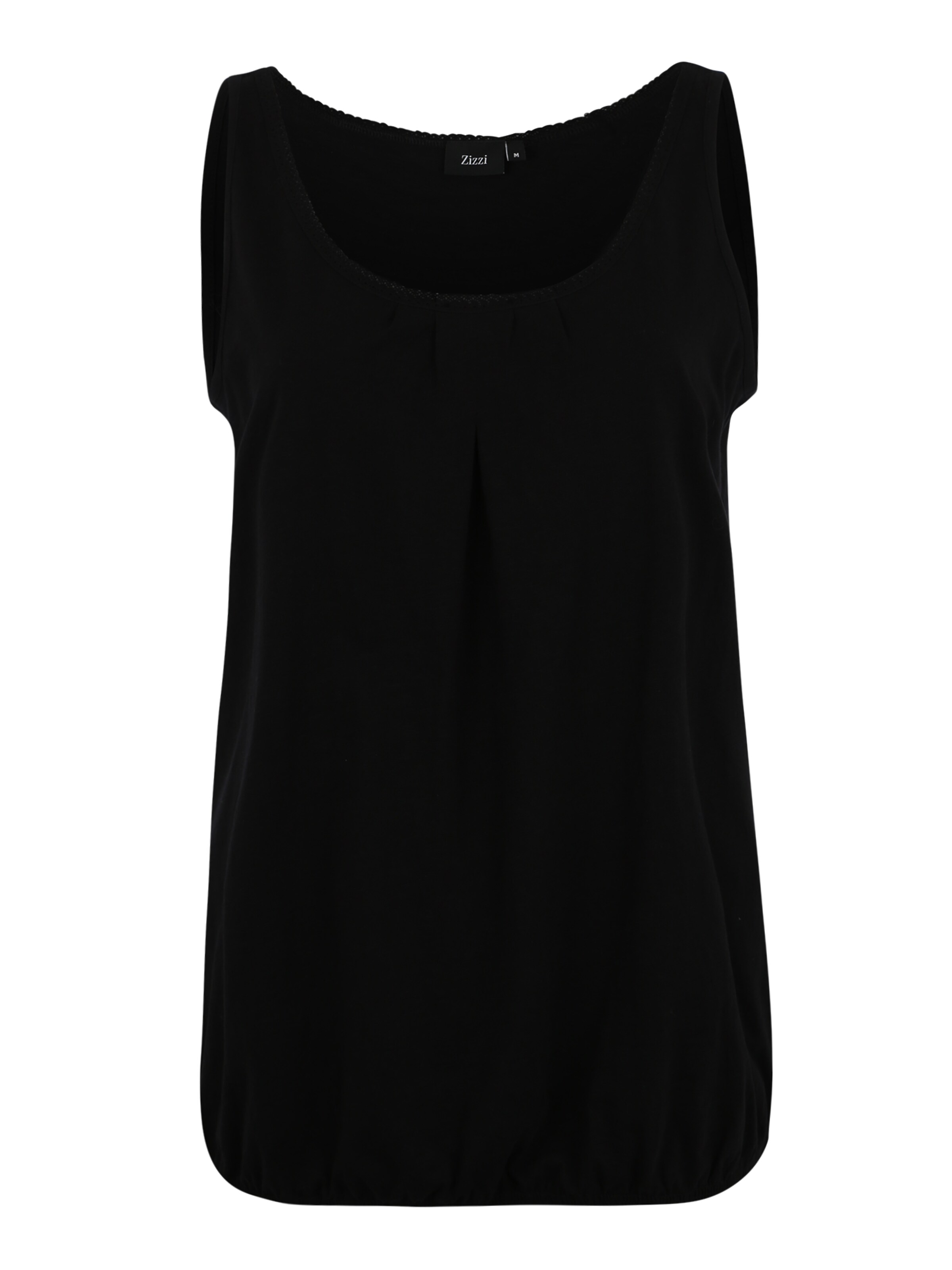 Zizzi - Top 'VLOA' in de kleur Zwart