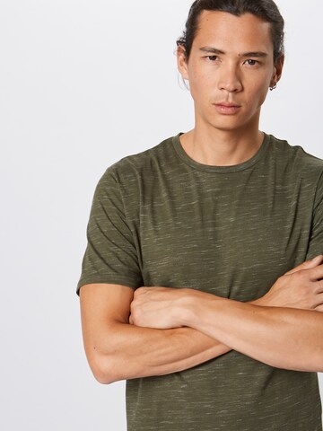 Tricou 'onsMATTY MELANGE LONGY TEE' de la Only & Sons pe verde