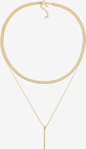 ELLI PREMIUM Ketting 'Geo' in Goud: voorkant