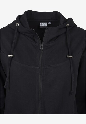 Urban Classics Zip-Up Hoodie in Black