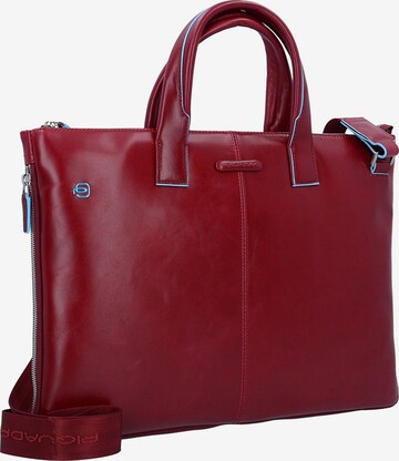 Piquadro Document Bag 'Blue Square' in Red