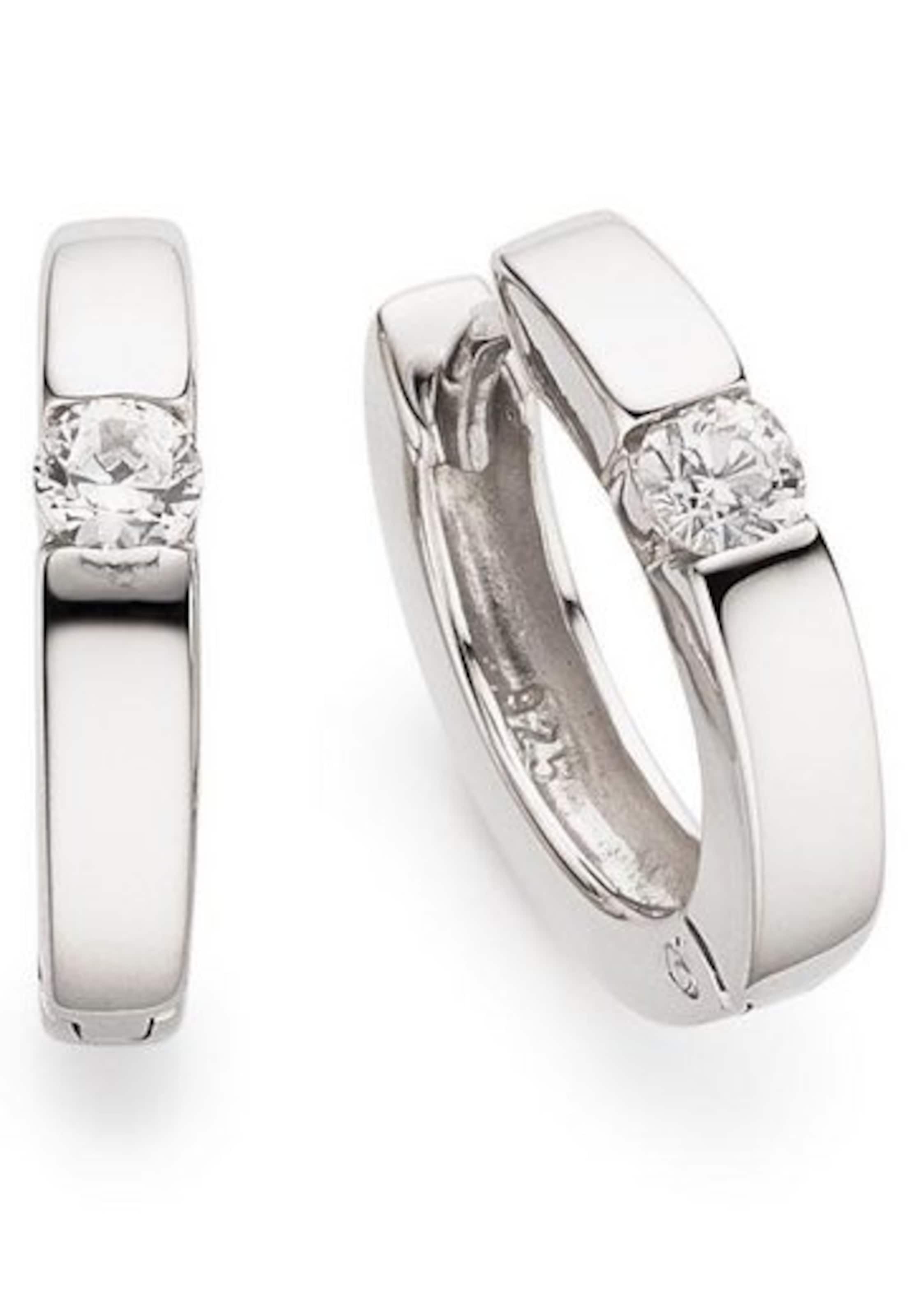 Bruno Banani Creolen in Silber: Vorderseite