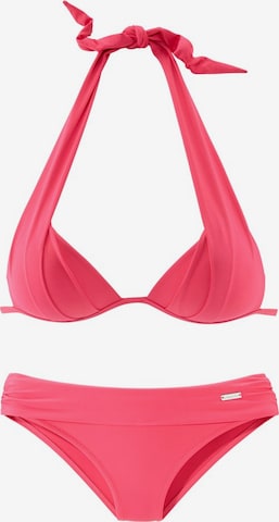 LASCANA Triangel-Bikini in Pink: predná strana