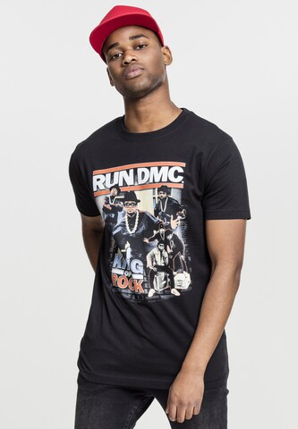 T-Shirt 'Run DMC King of Rock' Mister Tee en noir : devant