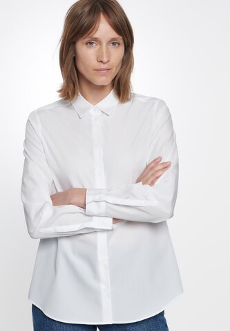 SEIDENSTICKER Blouse ' Schwarze Rose ' in White: front