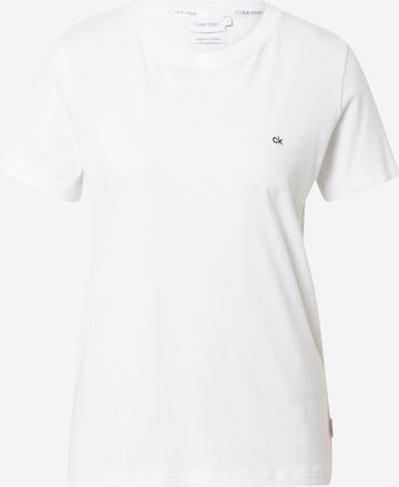 T-shirt Calvin Klein en blanc : devant