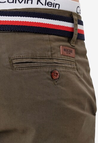 INDICODE JEANS Regular Chino Pants 'Creel' in Brown