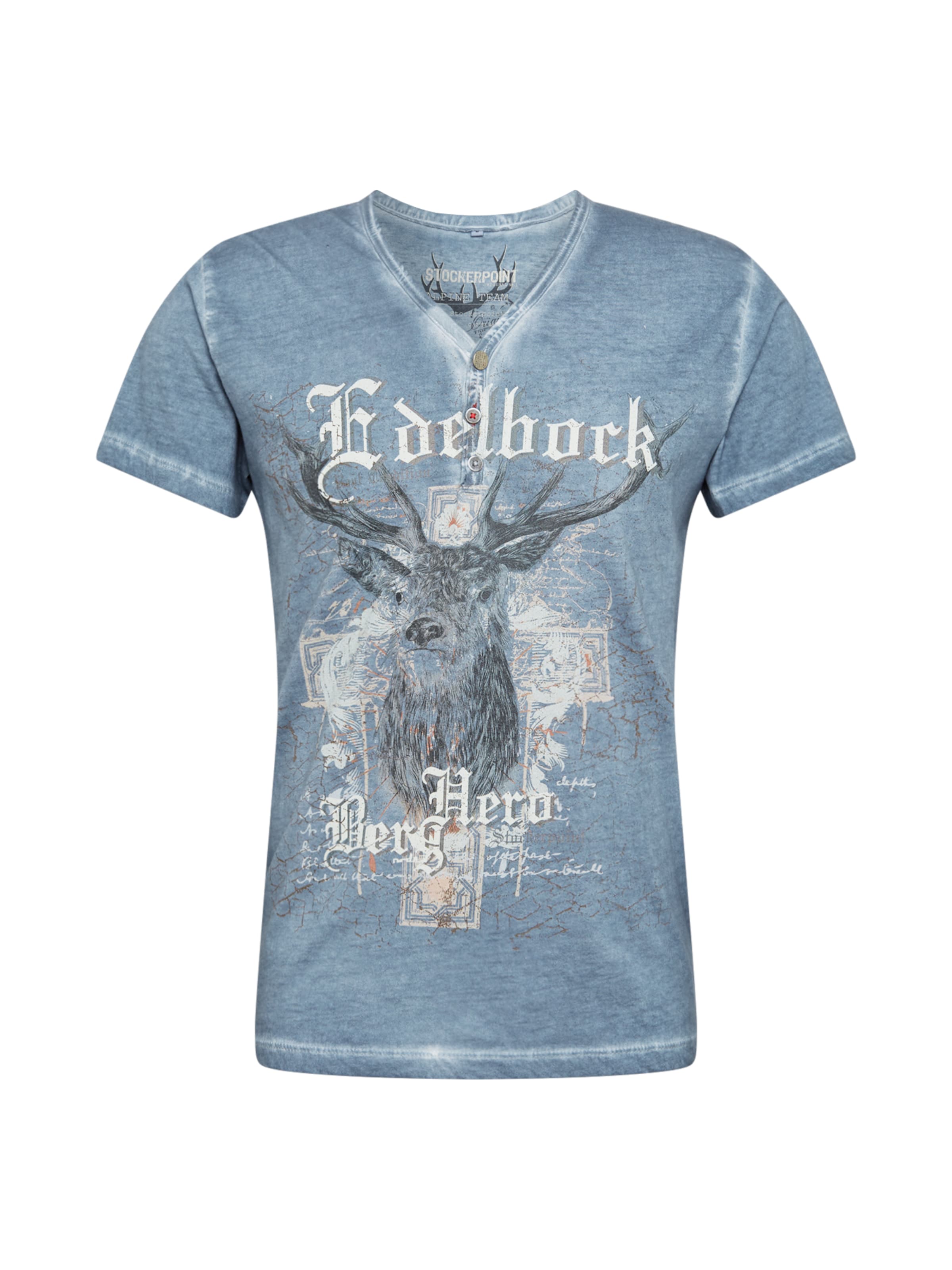 STOCKERPOINT Shirt 'Berghero' in Blau: Vorderseite