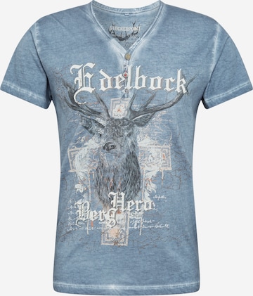 STOCKERPOINT Klederdracht shirt 'Berghero' in Blauw: voorkant