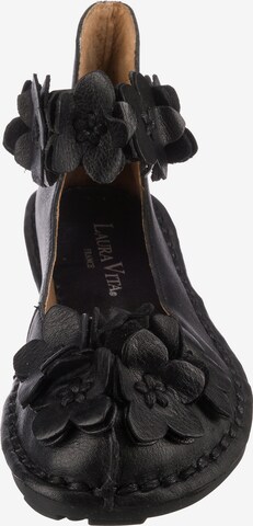 Laura Vita Ballet Flats with Strap 'Hocobio' in Black