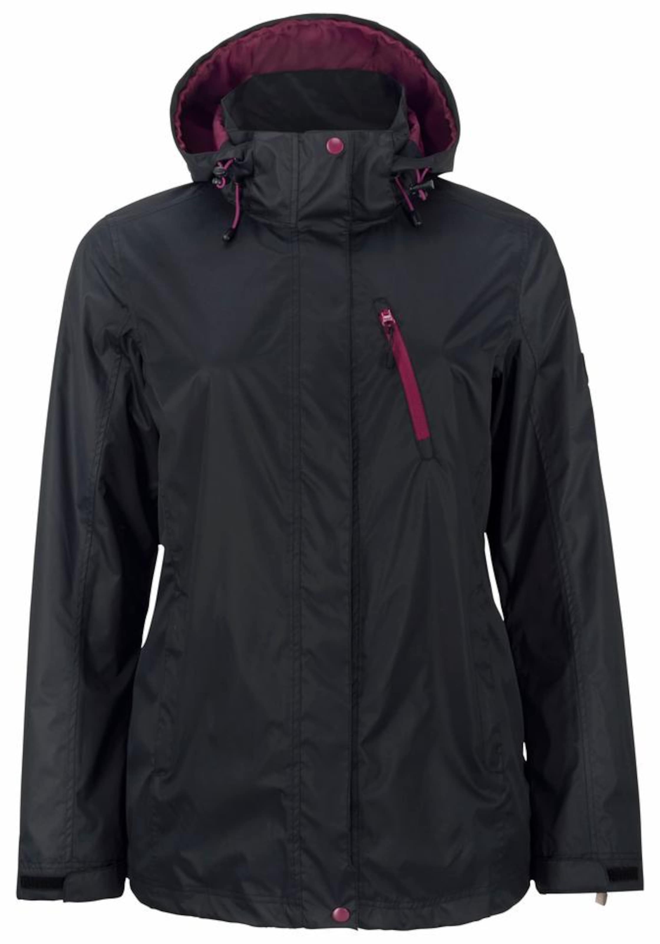 POLARINO 3in1 Funktionsjacke in Schwarz: Vorderseite