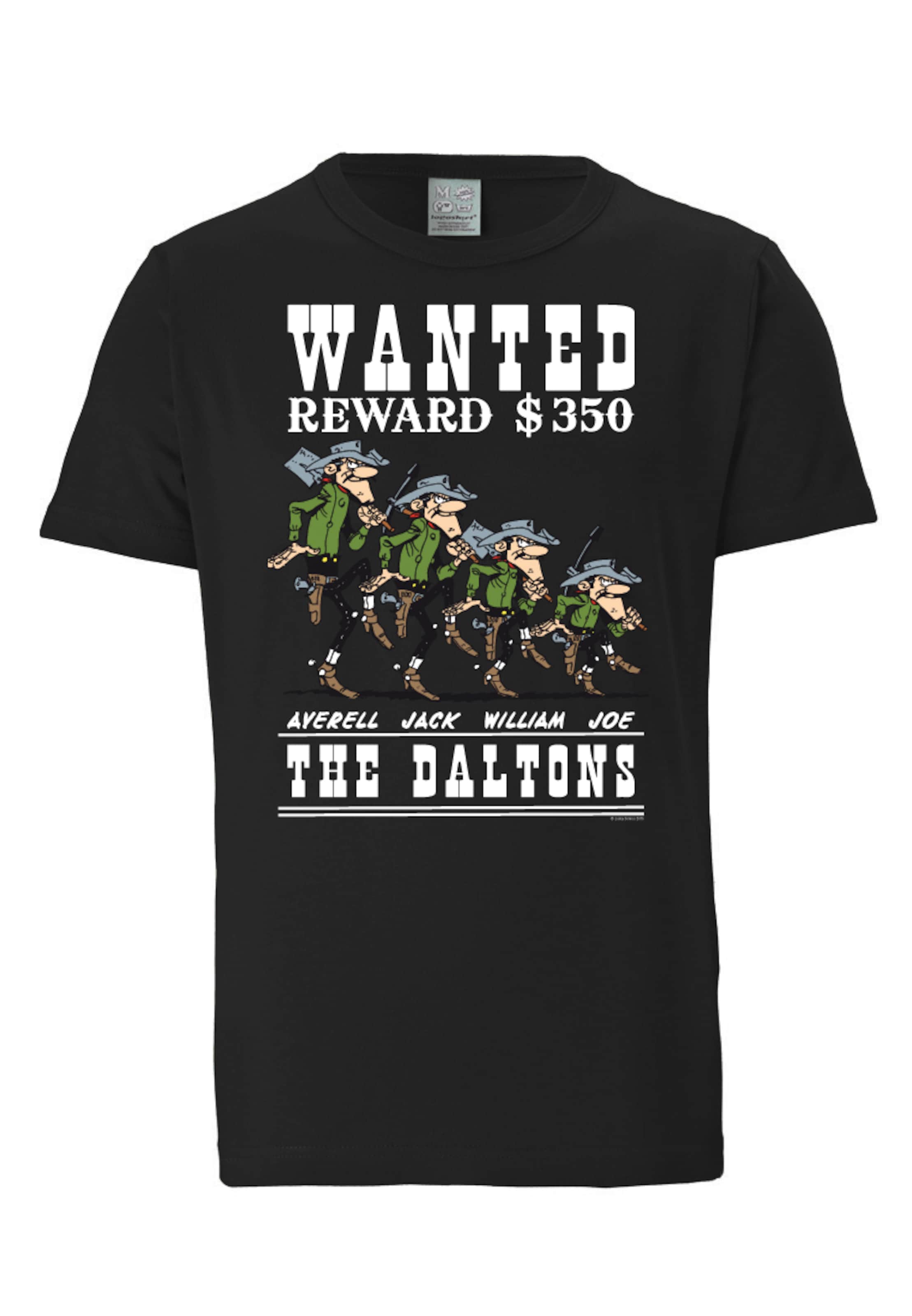 LOGOSHIRT T-Shirt 'The Daltons ' in Schwarz: Vorderseite