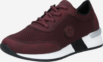 Rieker Platform trainers in Red: front