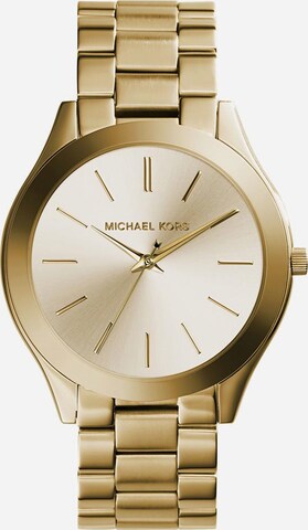 Michael Kors Analog Watch 'SLIM RUNWAY, MK3179' in Gold: front