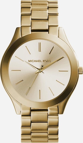 Michael Kors Analogové hodinky 'SLIM RUNWAY, MK3179' – zlatá: přední strana