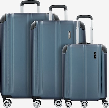 TRAVELITE Suitcase Set in Blue: front