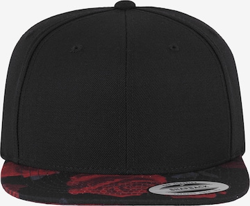 Flexfit Cap 'Roses' in Schwarz: predná strana