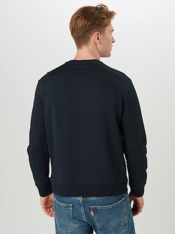 ARMANI EXCHANGE Regular Fit Sweatshirt i blå