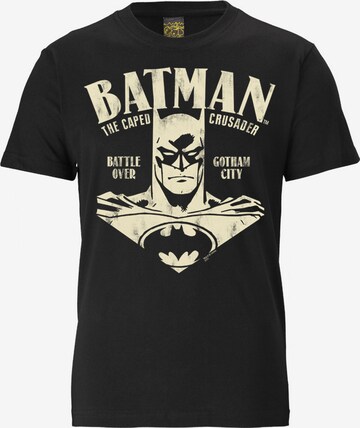 LOGOSHIRT Shirt 'BATMAN - PORTRAIT' in Zwart: voorkant