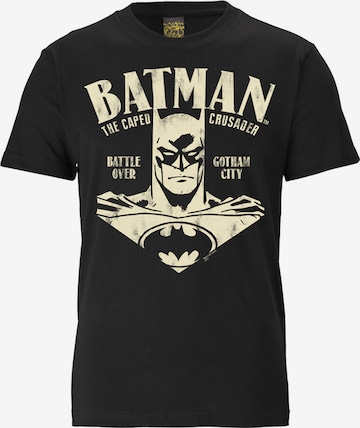 LOGOSHIRT Shirt 'BATMAN - PORTRAIT' in Schwarz: predná strana