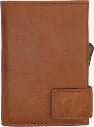 SecWal Wallet in Brown: front