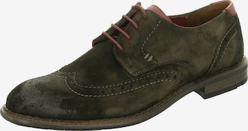 LLOYD Lace-Up Shoes in Green: front