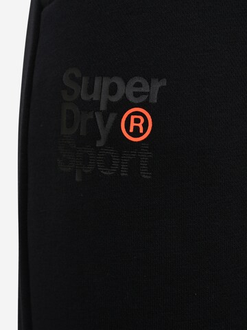 Effilé Pantalon de sport Superdry en noir