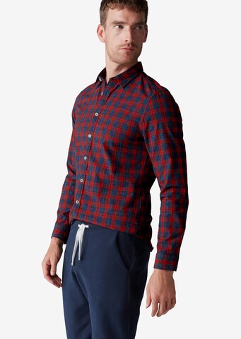 Marc O'Polo Regular fit Overhemd in Rood