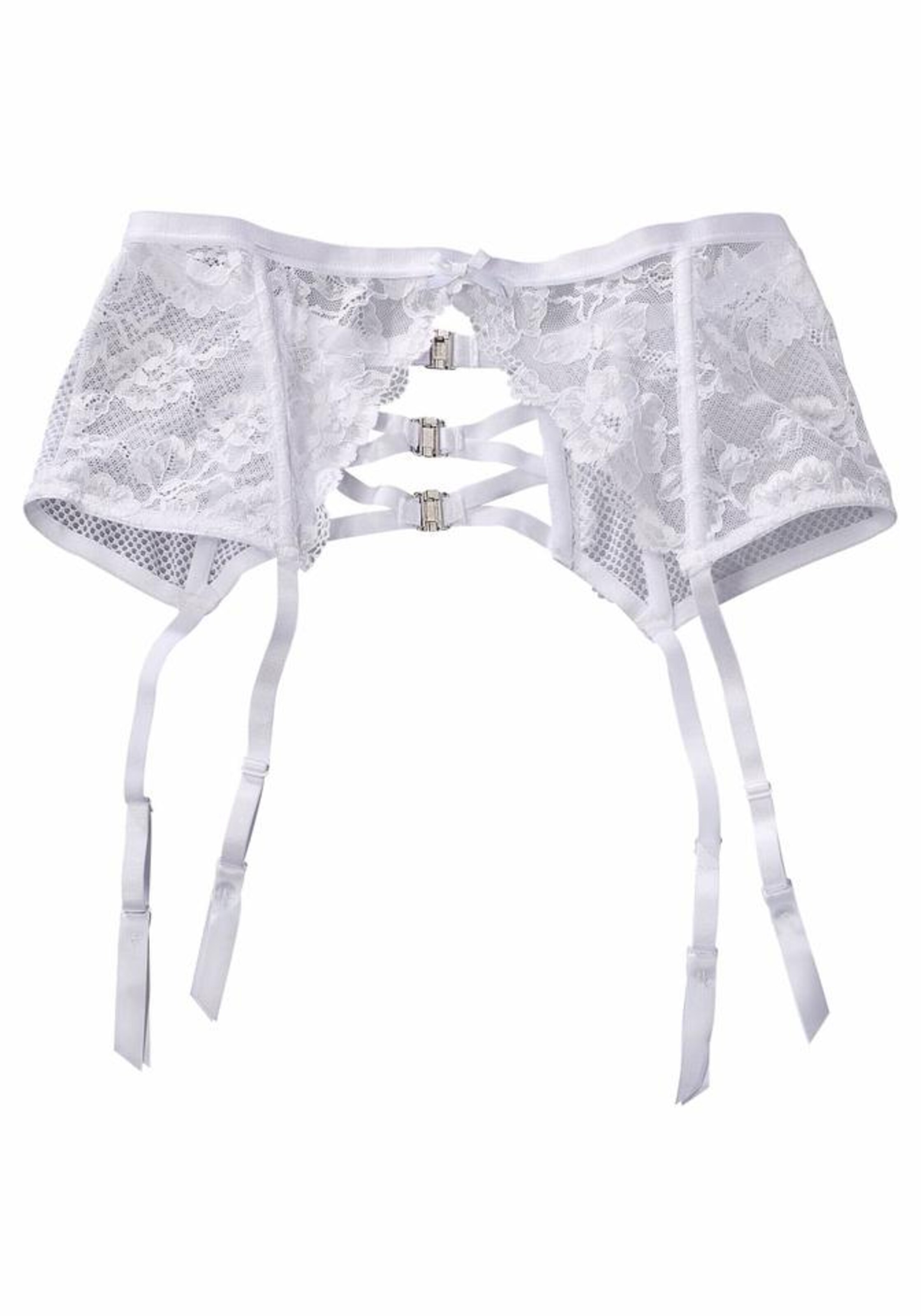 PETITE FLEUR GOLD - Strapsgürtel in weiß