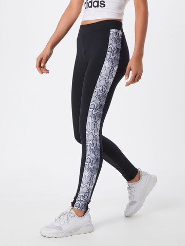 Urban Classics Skinny Leggings in Zwart: voorkant