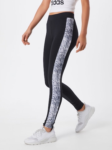 Urban Classics Skinny Leggings in Black: front