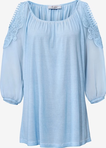 heine Blouse in Blauw: voorkant