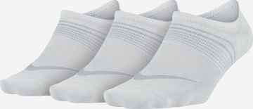 NIKE Athletic Socks in White: front