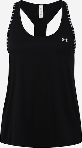 Top sportivo 'Knockout' di UNDER ARMOUR in nero: frontale