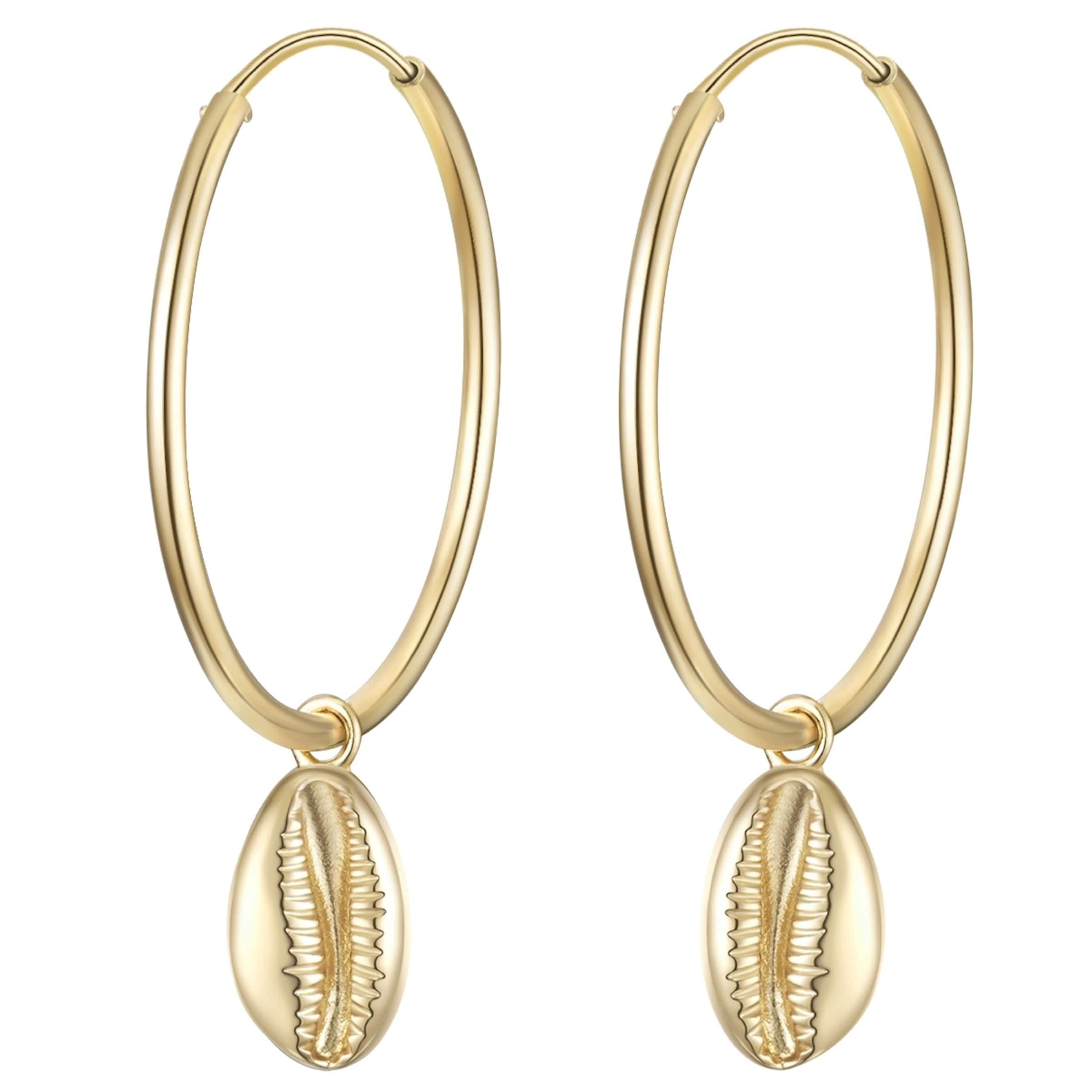 Boucles d'oreilles Glanzstücke München en or : devant