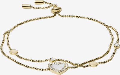 FOSSIL Armband 'Herz' in gold / transparent, Produktansicht