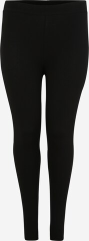 Skinny Leggings 'Time' de la ONLY Carmakoma pe negru: față